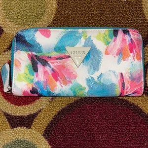 Guess Floral Watercolor Wallet